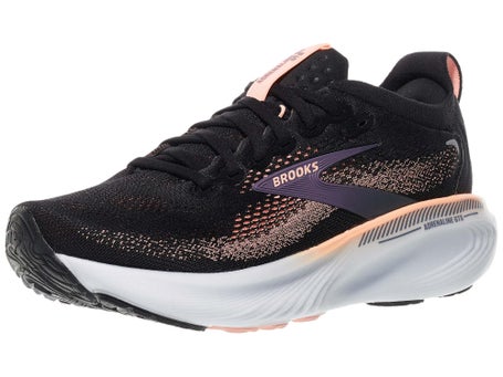 Brooks Adrenaline GTS 25 Women Brooks cushion neutral Black Running Sneakers with Peach Accents size 9.5 main image 0