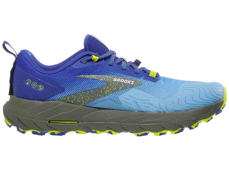  Brooks Men's Cascadia 17 Trail Running Shoe -  Blue/Navy/Firecracker - 7 Medium