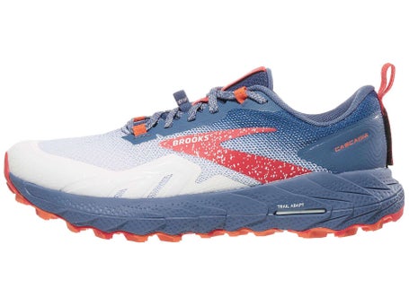 Zapatilla de running para trail Brooks Cascadia 17 Mujer  White/Navy/Bittersweet — Tri For Fun