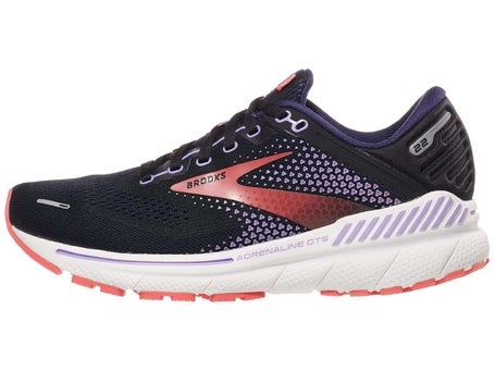 Brooks Adrenaline GTS 22 Women's Shoes Black/Coral | Running Warehouse