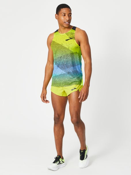 Brooks Elite Brooks Running Vest Green Brooks Men's Elite 3