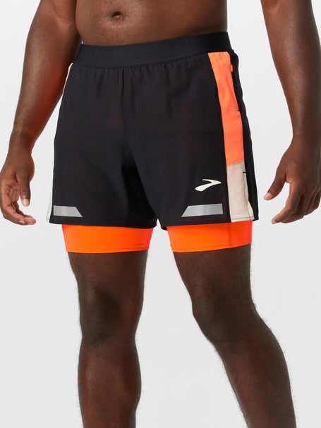 Brooks Mens Run Visible 5 2in1 Short 2.0