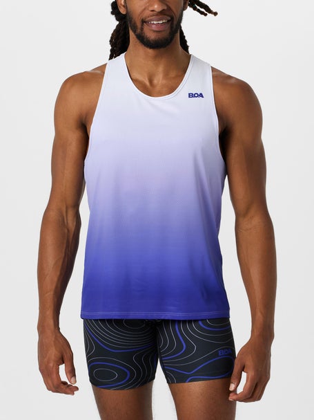 BOA Mens Vapor Lite Singlet Blue Fade