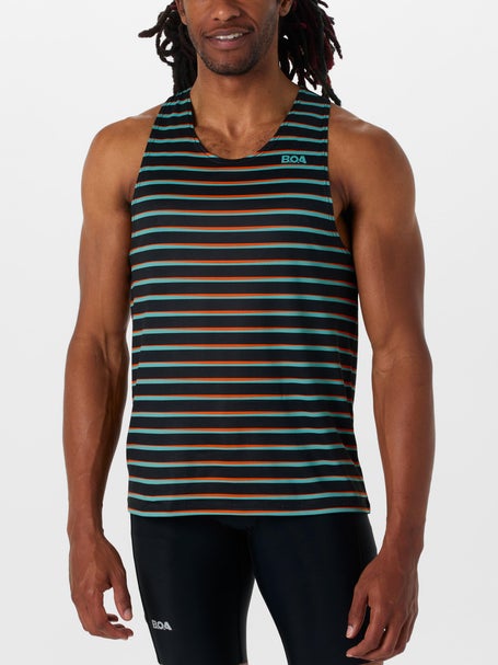 BOA Mens Vapor Lite Singlet Custom. Stripe