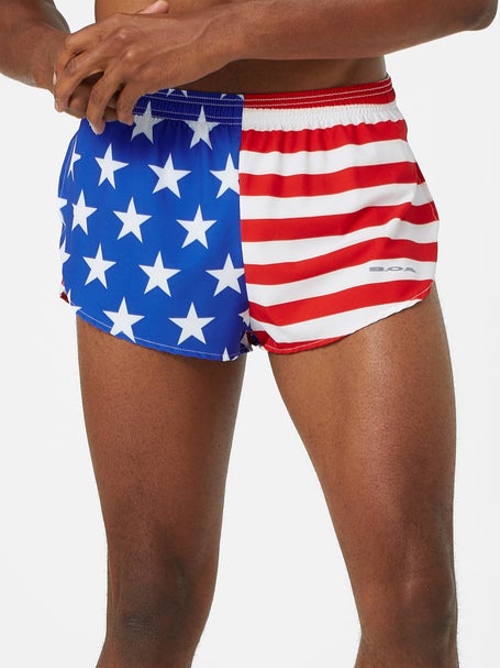 BOA Mens 1 Elite Split Short USA Flag