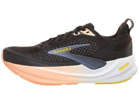 Brooks Ghost Max 4\Womens Shoes\Black/Folkstone/Peach