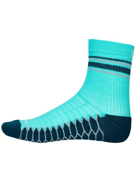 Balega Silver Mini Crew Socks Teal