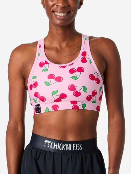 ChicknLegs Cherries Sports Pocket Bra