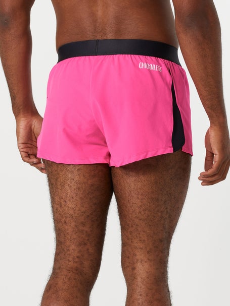 Men's Neon Pink 4 Half Split Shorts – ChicknLegs