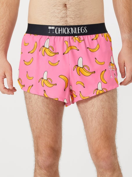 ChicknLegs Men's Pink Banana 2 Split Shorts