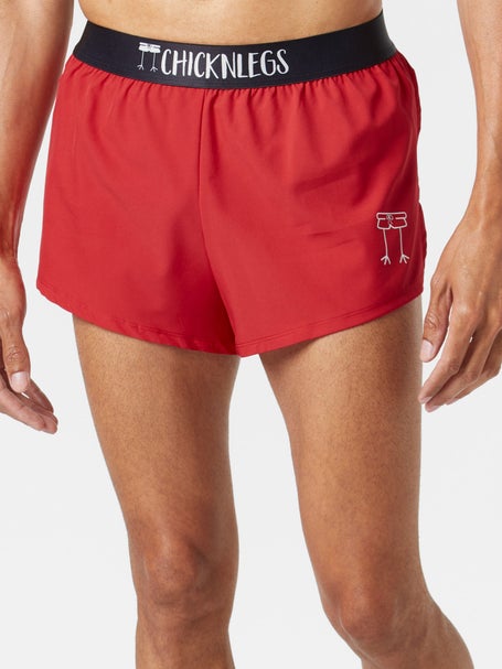 ChicknLegs Mens Red 2 Split Shorts