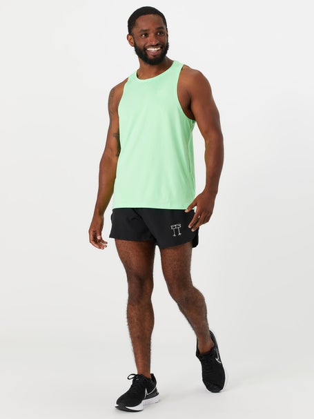 Men's Black 4 Half Split Shorts