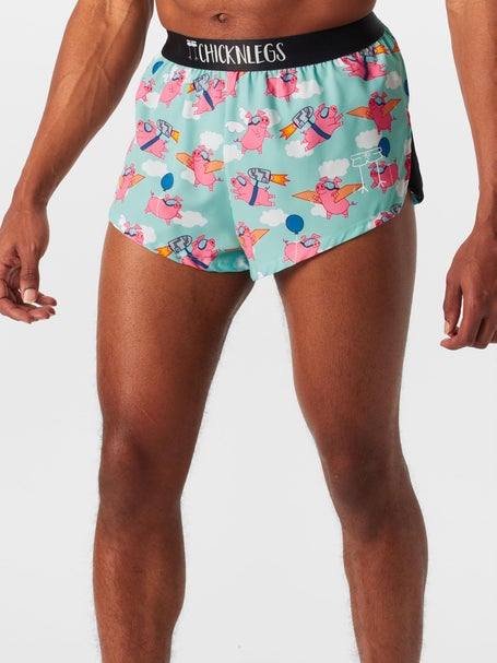 ChicknLegs Mens Flying Pigs 2 Split Shorts