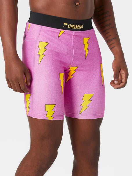 ChicknLegs Men's Pink Bolts 8 Half Tight