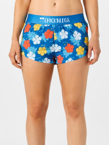 ChicknLegs Womens Hawaiian 1.5 Split Shorts