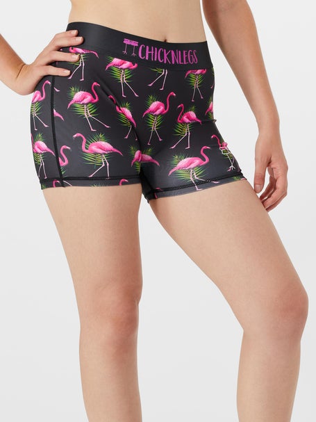 ChicknLegs Womens Flamingo 3 Compression Shorts