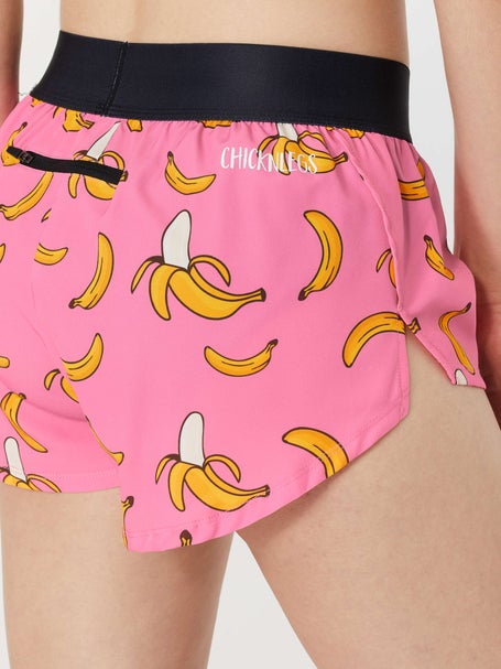 ChicknLegs Women's Pink Banana 1.5 Split Shorts