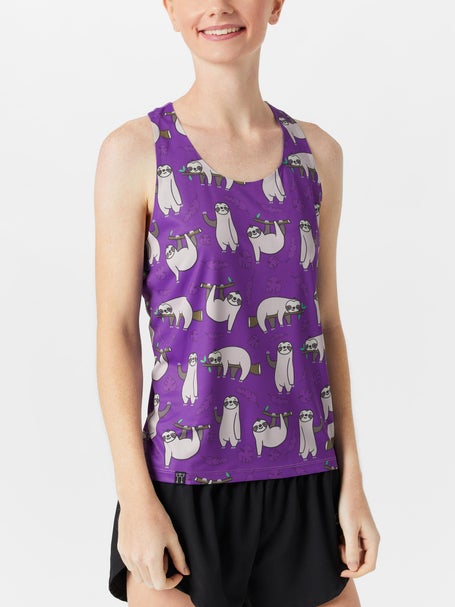 ChicknLegs Womens Sloths Performance Singlet