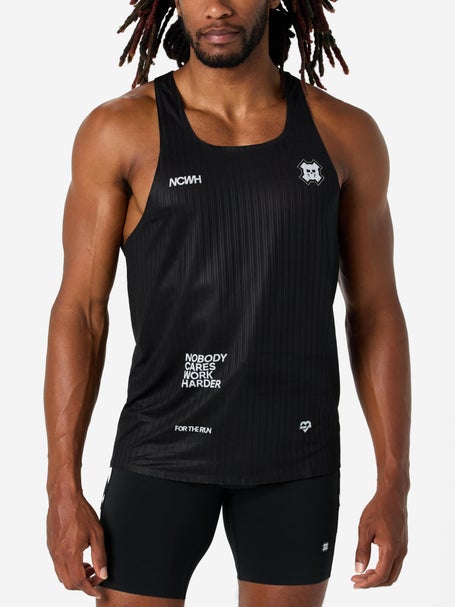 For The Run Mens Nobody Cares Work Harder Singlet