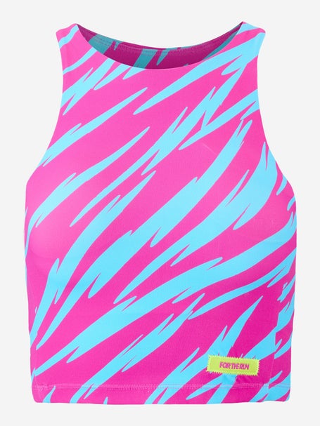 For The Run Womens Linden Tigerbolt Race Crop