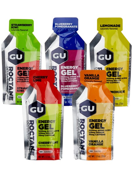 GU Energy Original Sports Nutrition Energy Gels, 24-Count, Assorted  Caffeine-Free Flavors Variety Pack