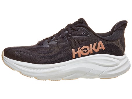 HOKA Clifton 10\Womens Shoes\Black/Rose Gold