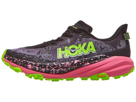 HOKA Speedgoat 6\Mens Shoes\Black/Neon Rose