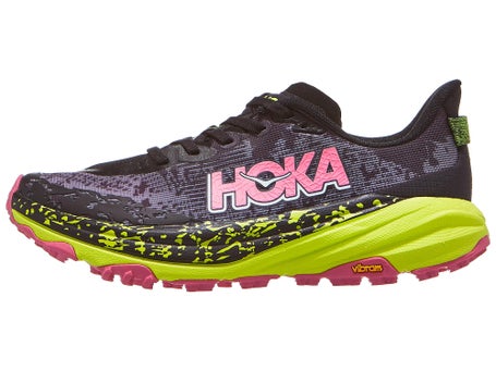 HOKA Speedgoat 6\Womens Shoes\Black/Neon Hoka Citrus