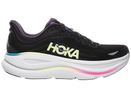 HOKA Bondi 9\Mens Shoes\Black/Neon Yuzu