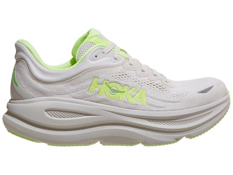 HOKA Bondi 9\Mens Shoes\Grout/Neon Yuzu