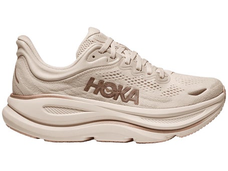 HOKA Bondi 9\Womens Shoes\Oat Milk/Rose Gold