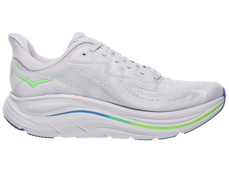 Hoka Athletic Shoes Gray and Green Hoka Clifton 10 1162032 GYST Men main image 4