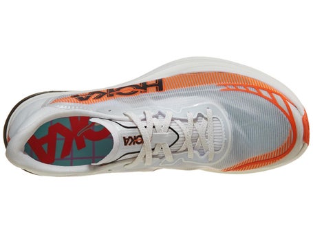 HOKA Cielo X1 2.0 Unisex Shoes Frost/Lava | Running Warehouse display picture 2