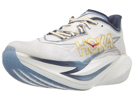 Hoka Cream U Cielo X1 3.0 Running Shoes with Blue and Yellow Accents HOKA Unisex Cielo X1 3.0 Alabaster / Yellow Gold Running Shoes main image 2