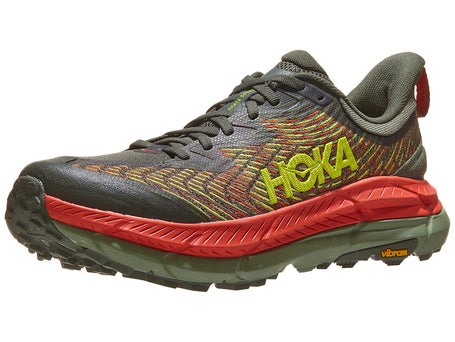 HOKA Mafate Speed 4 Men's Shoes Thyme/Fiesta | Running Warehouse