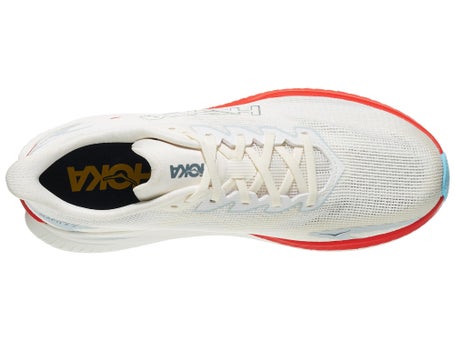 Hoka Mach 3 White Running Shoes with Red & Light Blue Accents HOKA Men main image 2