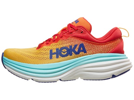 HOKA Bondi 8 Women's Shoes Cerise/Cloudless | Running Warehouse