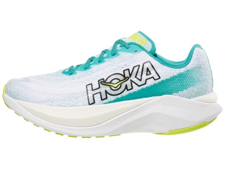 HOKA Mach X Women's Shoes White/Blue Glass | Running Warehouse
