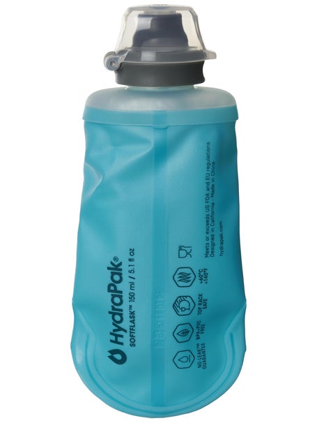 HydraPak Softflask 150ml - Collapsible Trail Running Vest Soft Nutrition  Flask Bottle - Blue