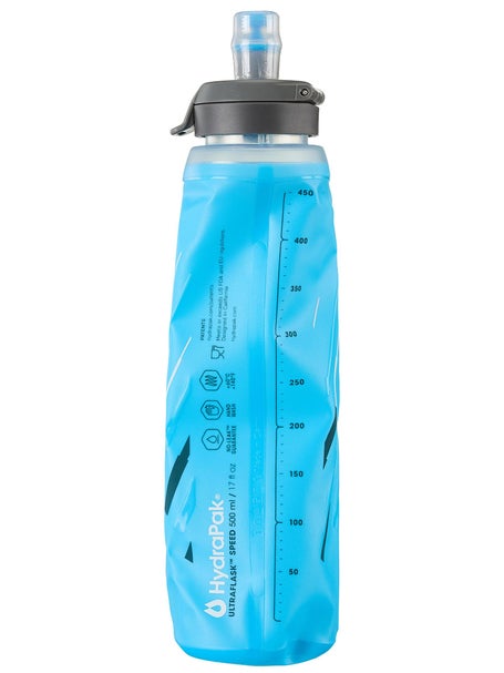 Hydrapak UltraFlask Speed 500 Ml Lot De 2 - Flasque Souple Compressible Trail Running & VTT - Bouchon SpeedFill Facile