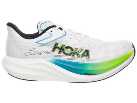 HOKA Rocket X 3\Unisex Shoes\Frost/Electric Lime