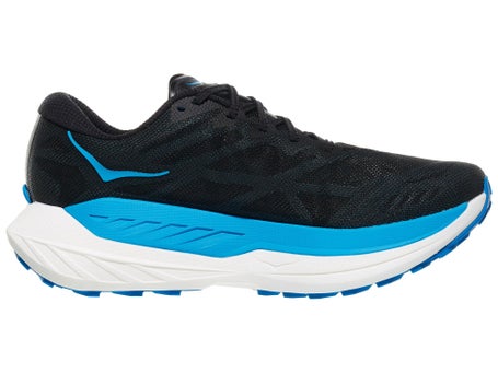 HOKA Rocket X Trail Men's Shoes Black/Skyward Blue Running Warehouse - Main Image