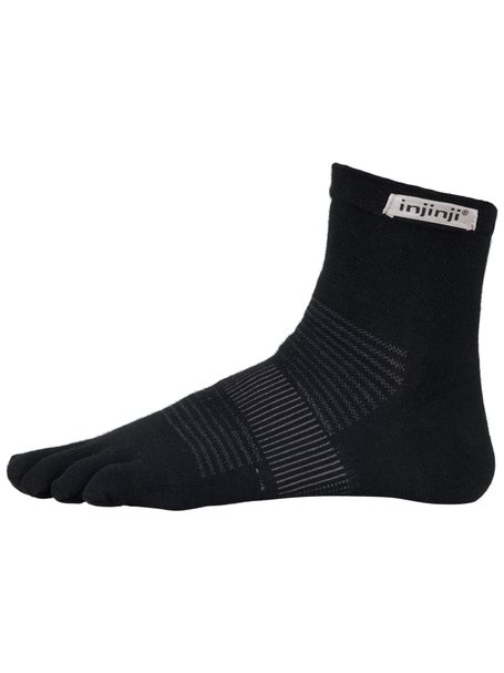 Injinji Running Toe Socks, Black, S, EU 37-40