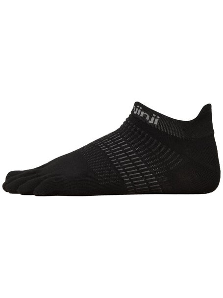 Injinji Womens Run Lightweight No-Show Toesocks Black