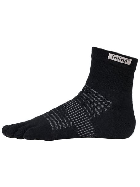 Injinji Socks - RUN 2.0 Original Weight - Mini Crew - Black │Inspire  Athletic