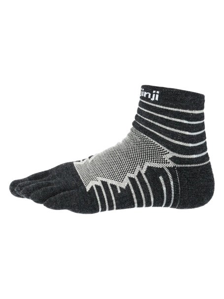 Injinji Ultra Run Wool Mini-Crew Toesocks Slate