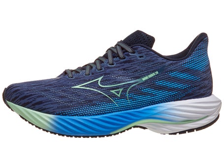 Mizuno Wave Rider 28\Mens Shoes\Vintage Indigo/Mint