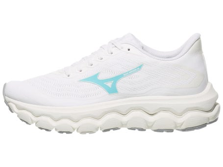 Mizuno Wave Horizon 8\Womens Shoes\White/Turquoise