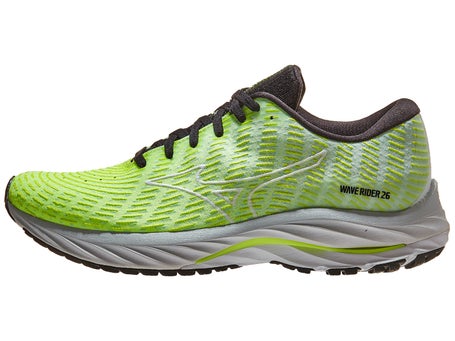 Mizuno Wave Rider 26 Men's Shoes SSW Neo Lime/White | Running Warehouse