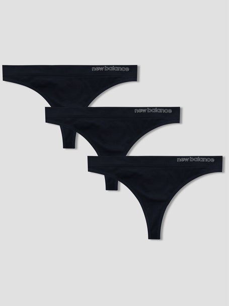 New Balance Seamless Thong 3-Pk Black | Running Warehouse